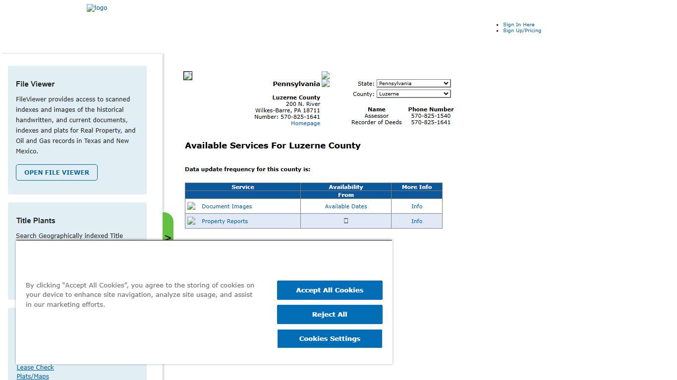 Search Luzerne County Public Property Records Online CourthouseDirect.com